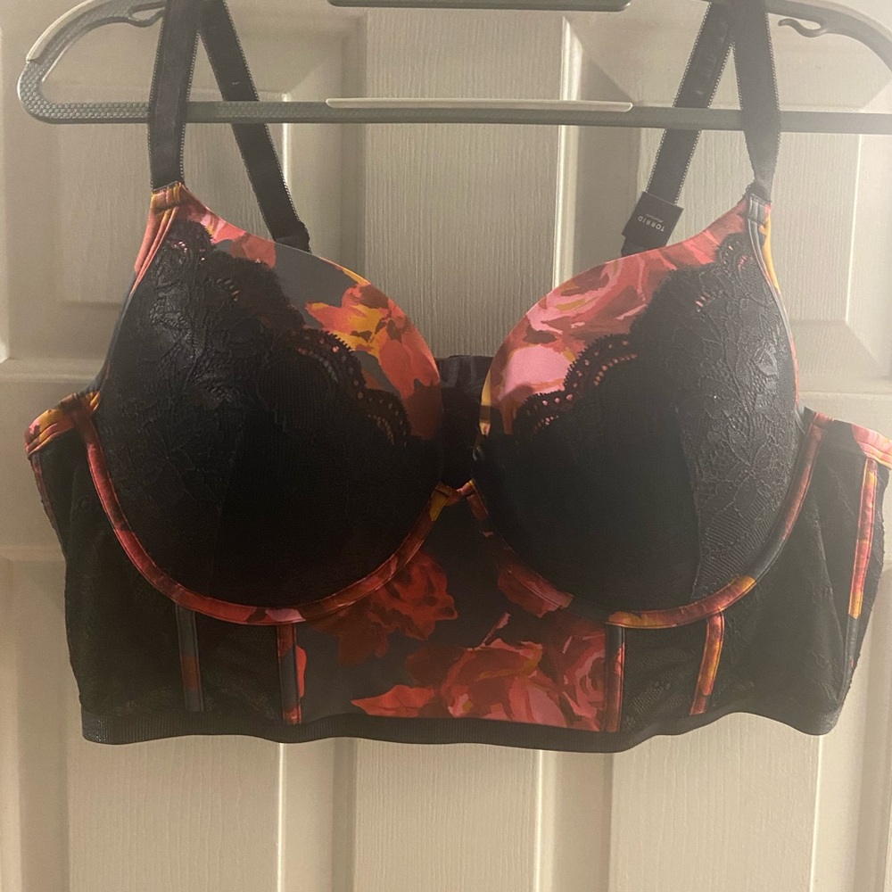 Torrid 46C New Floral Long Bra